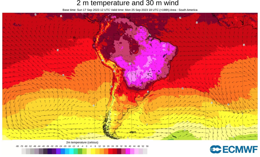 Reprodução: European Centre for Medium-Range Weather Forecasts